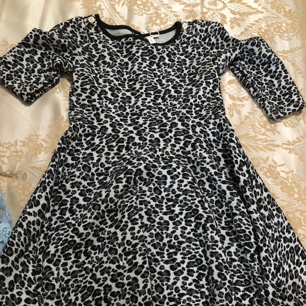 Janie and Jack girl! LEOPARD JACQUARD DRESS